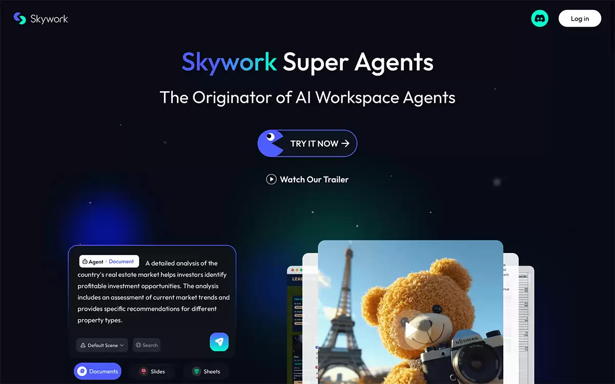Skywork-昆仑万维推出的通用AI智能体平台