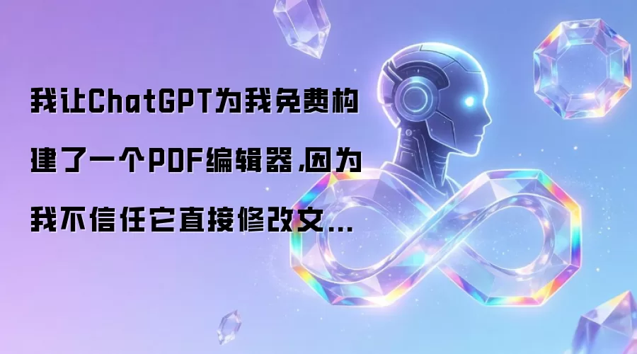 用ChatGPT免费构建一个PDF编辑器——结果它成功了