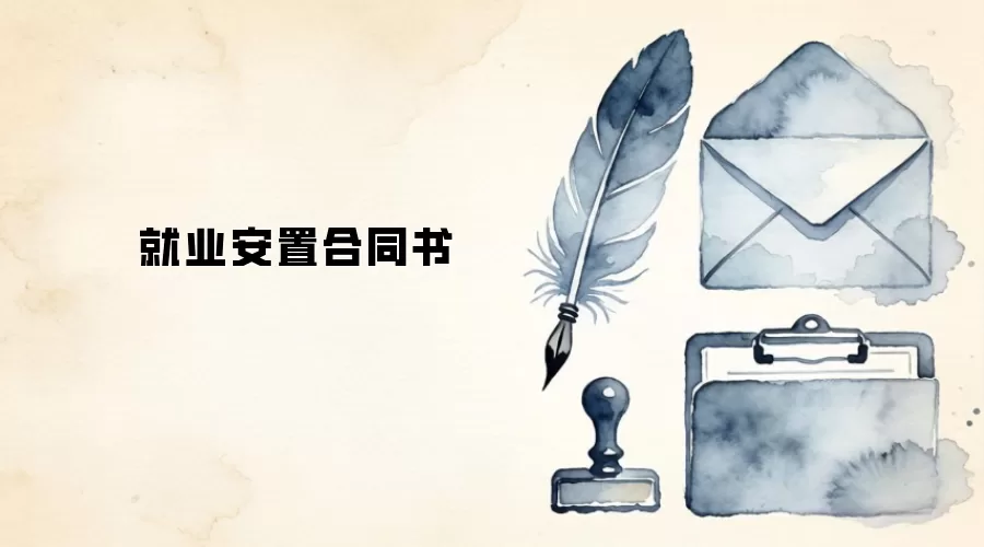 就业安置合同书