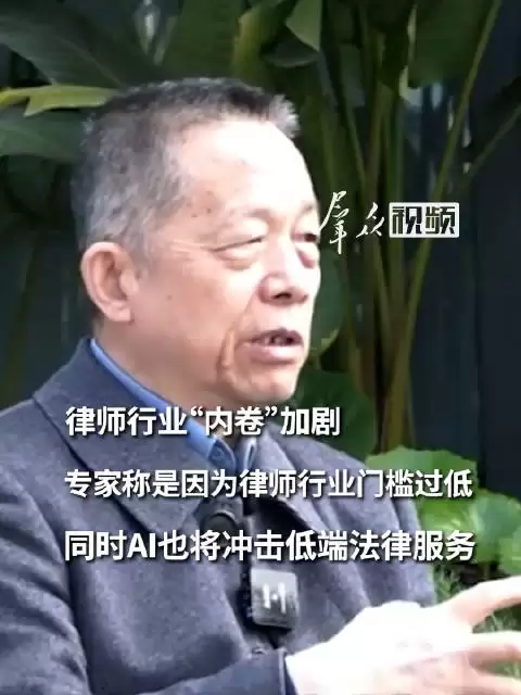 专家称AI将冲击低端法律服务