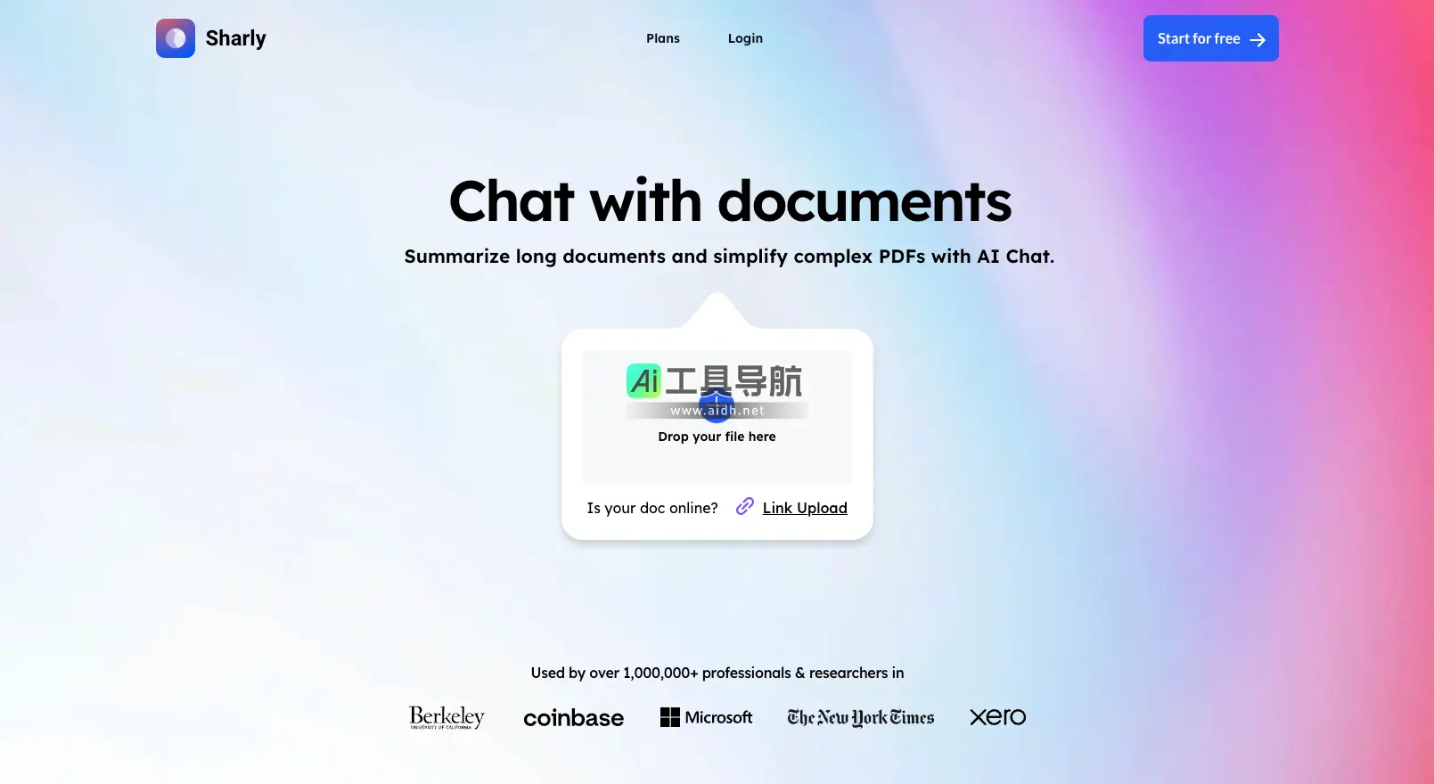 Sharly AI AI文档处理工具，快速总结内容、提取关键信息