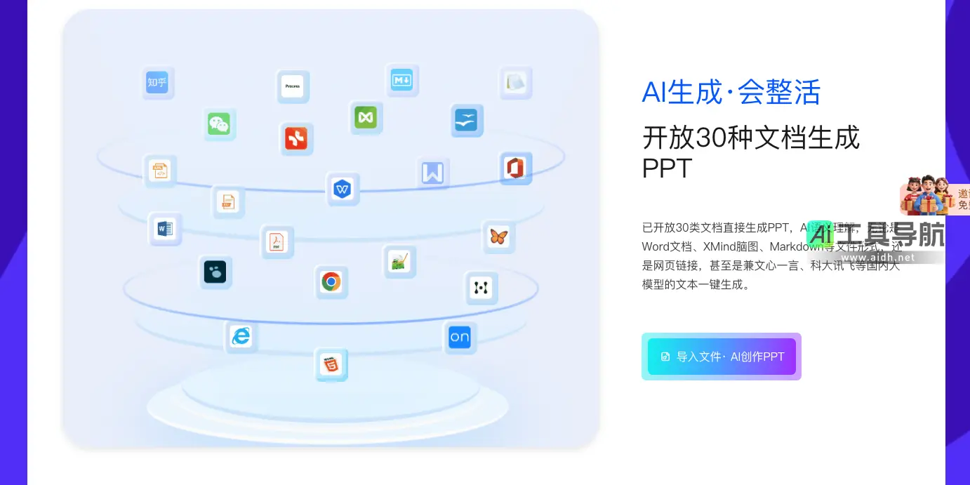 ChatPPT AI一键对话生成PPT，智能排版美化工具