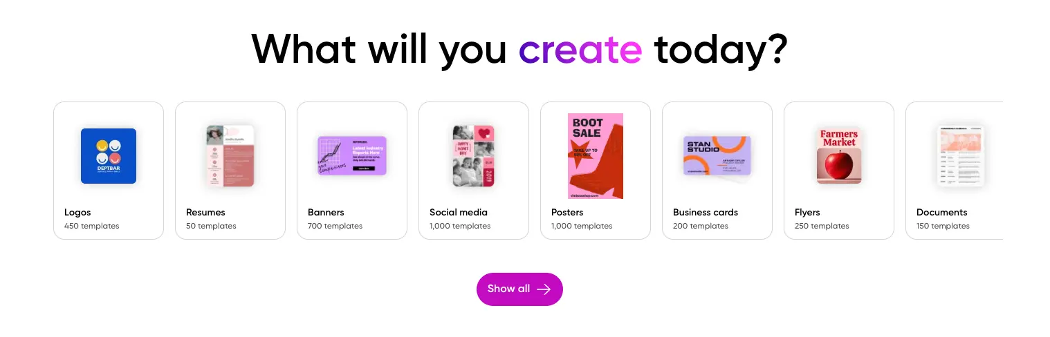 Picsart 一款集成了多种AI设计工具的在线设计平台