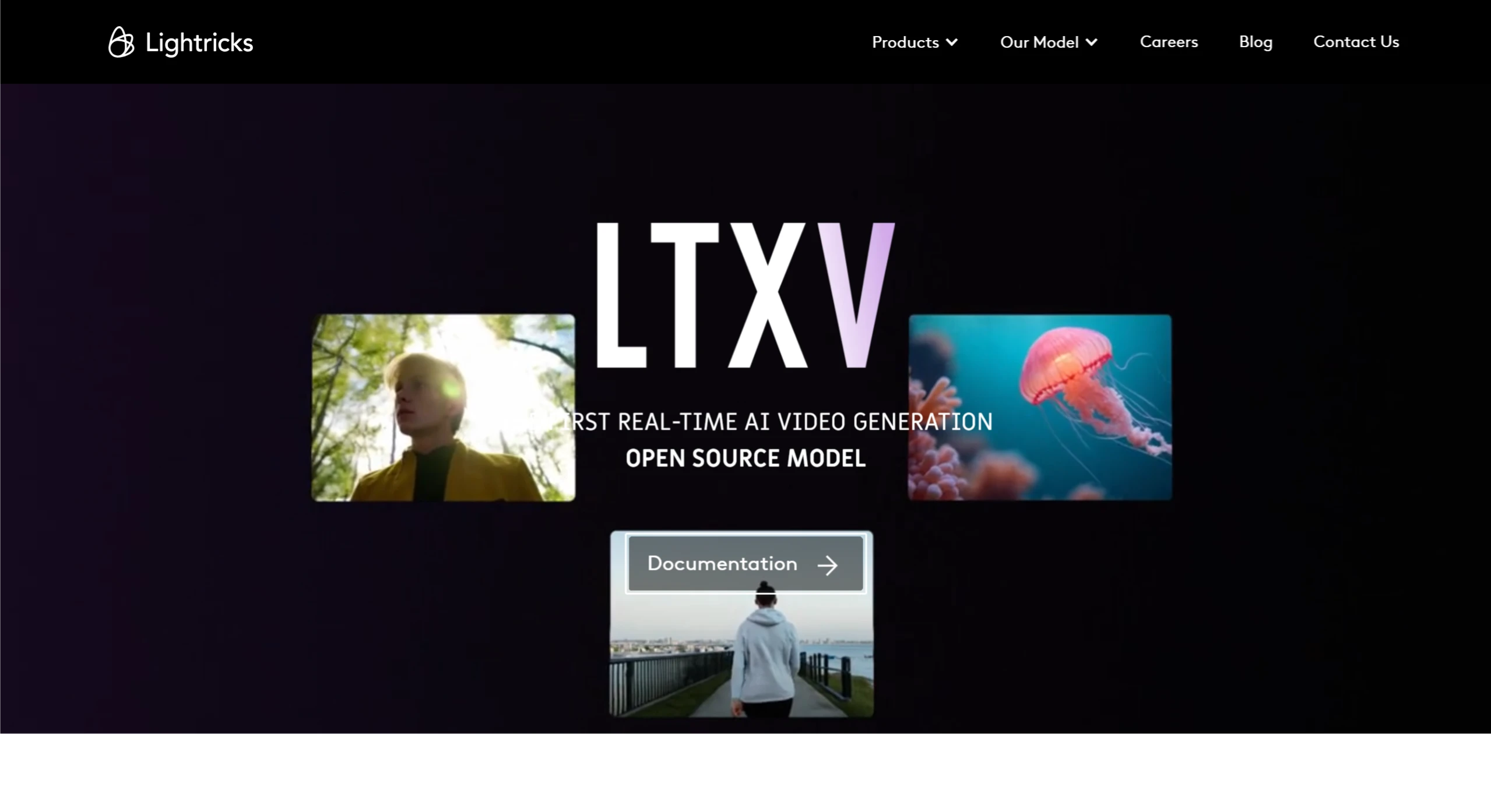 LTX Video官网-LTXV，LTX Video的简称，是由ai公司Lightricks推出的开源AI生成视频模型，LTX-Video 是第一个基于 DiT 的视频生成模型，可以实时生成具有逼真和多样化内容的高分辨率视频