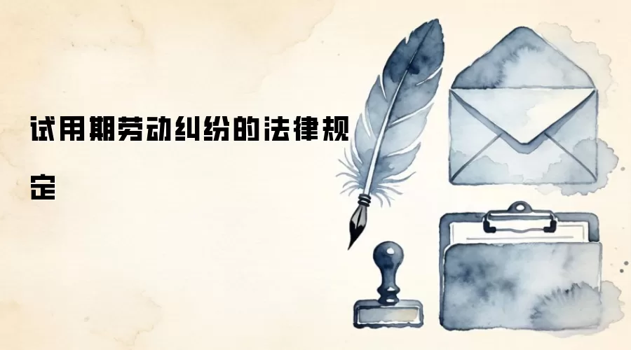 试用期劳动纠纷的法律规定