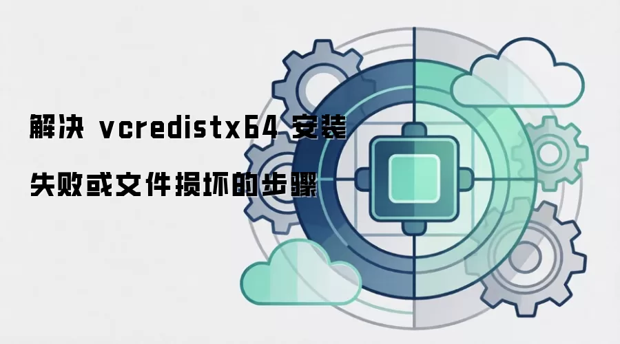 解决 vcredistx64 安装失败或文件损坏的步骤