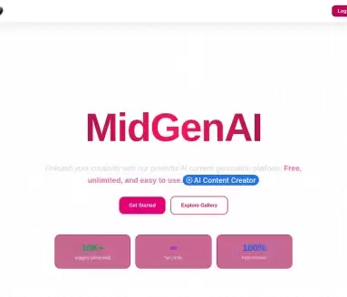 MidGenAI Free Text To Image