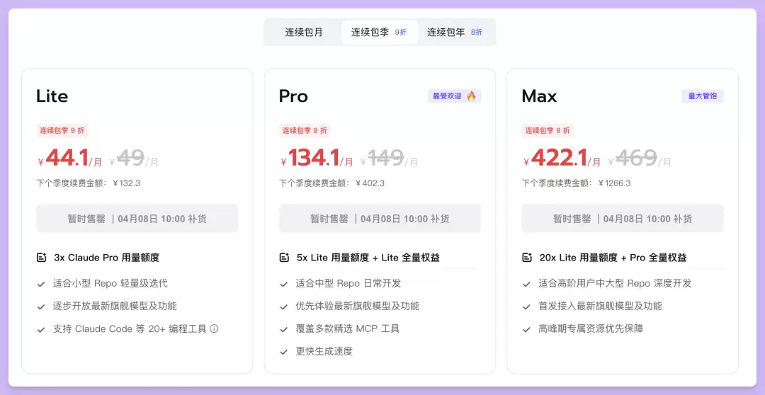 国内 AI 编程套餐 Coding Plan 对比,该选哪一家?
