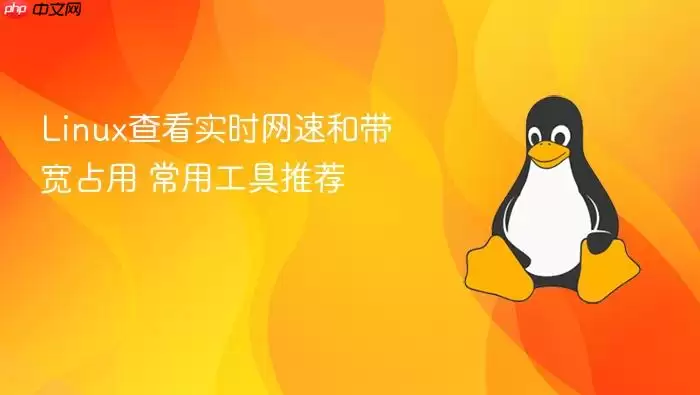 linux查看实时网速和带宽占用 常用工具推荐