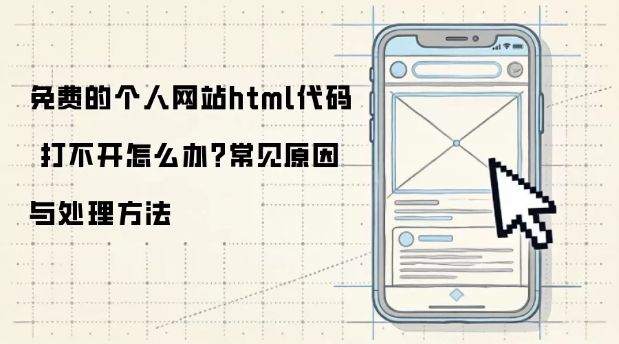 免费的个人网站html代码 打不开怎么办?常见原因与处理方法
