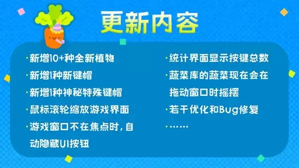全新作物与神秘键帽 打字放置游戏《键盘农场》Playtest更新