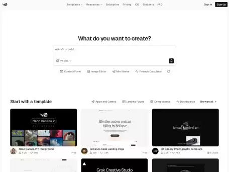 v0.dev-平台 ​Vercel 研发的 v0.dev