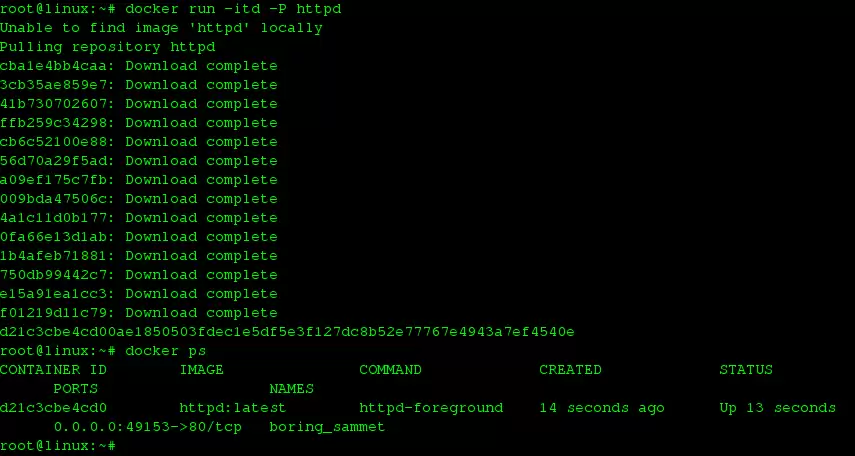 Docker的一些基础的网络命令小结