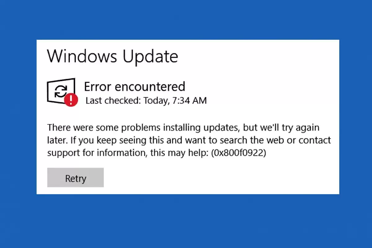 部分用户反馈:Win10 LTSB 2016更新失败提示错误代码0x800F0922
