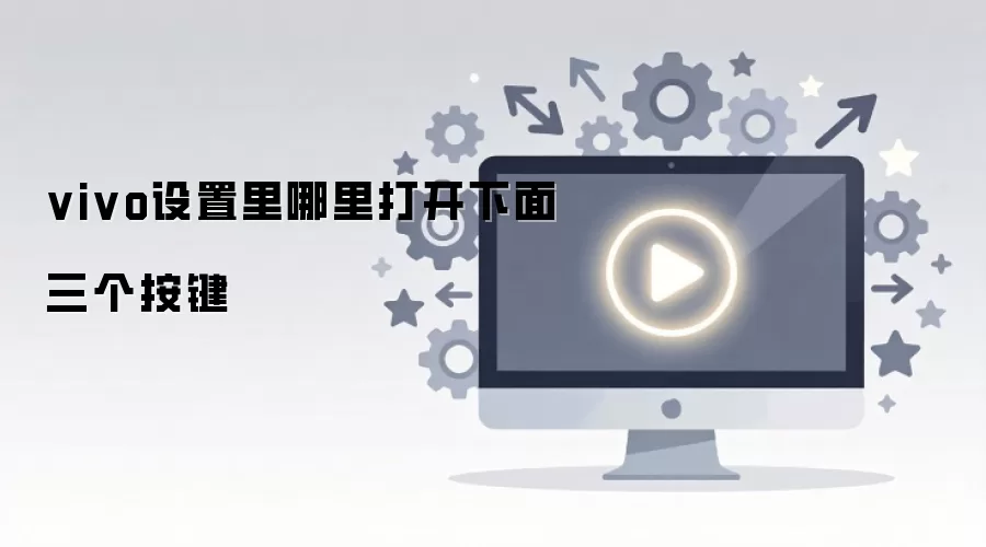 vivo设置里哪里打开下面三个按键