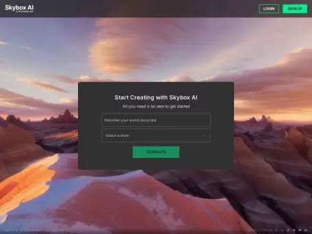 Skybox AI-AI生成和合成360°全景图像插画
