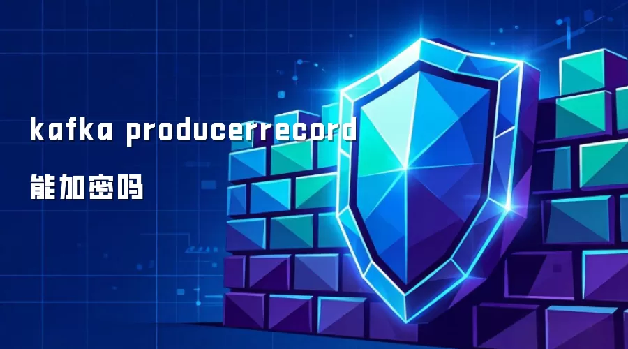 kafka producerrecord能加密吗