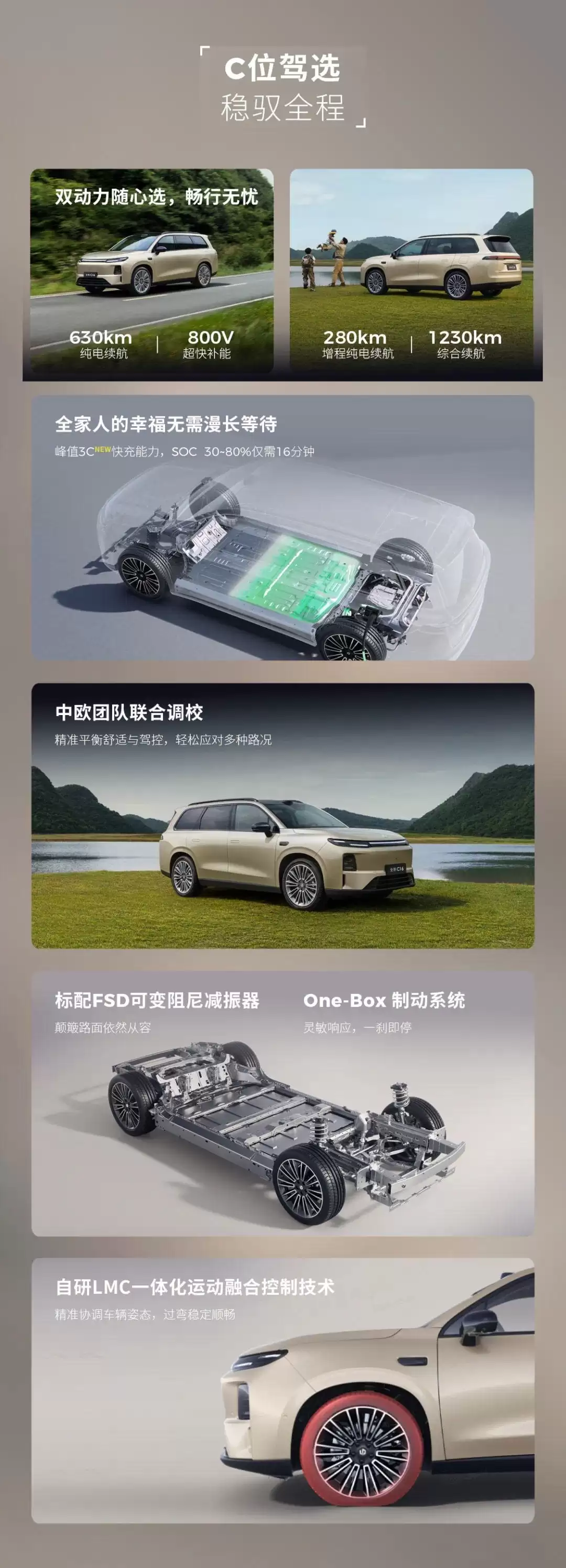 零跑全新C10/C11/C16上市:全系标配前排双零重力座椅,C10车型12.58万元起