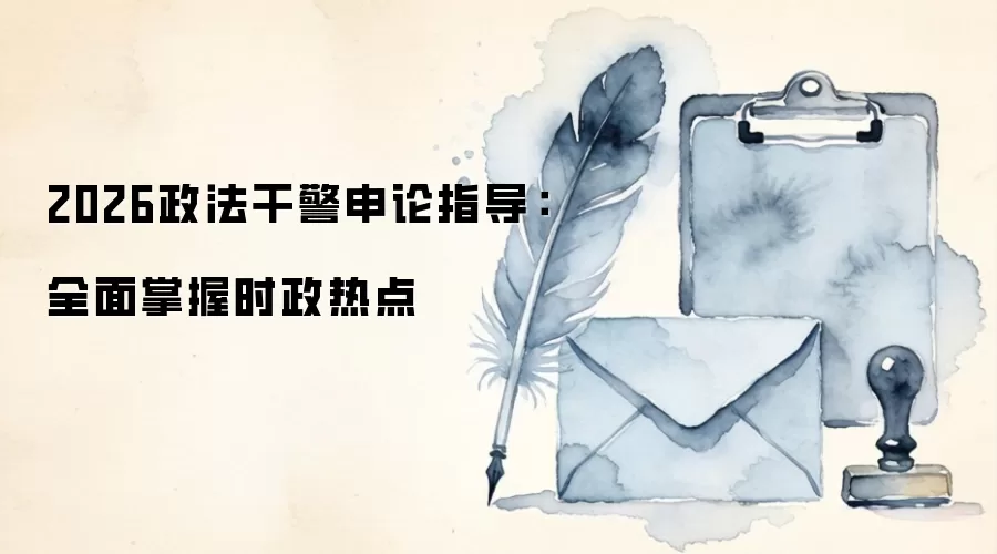 2026政法干警申论指导:全面掌握时政热点