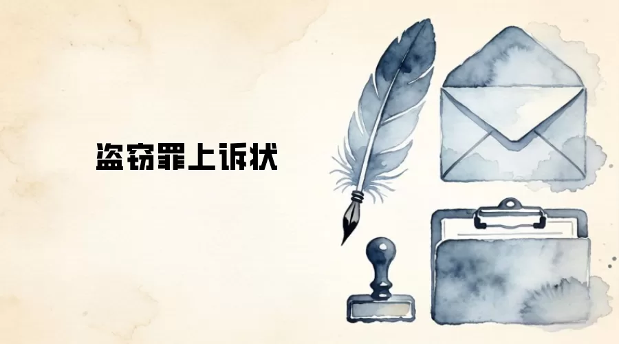 盗窃罪上诉状