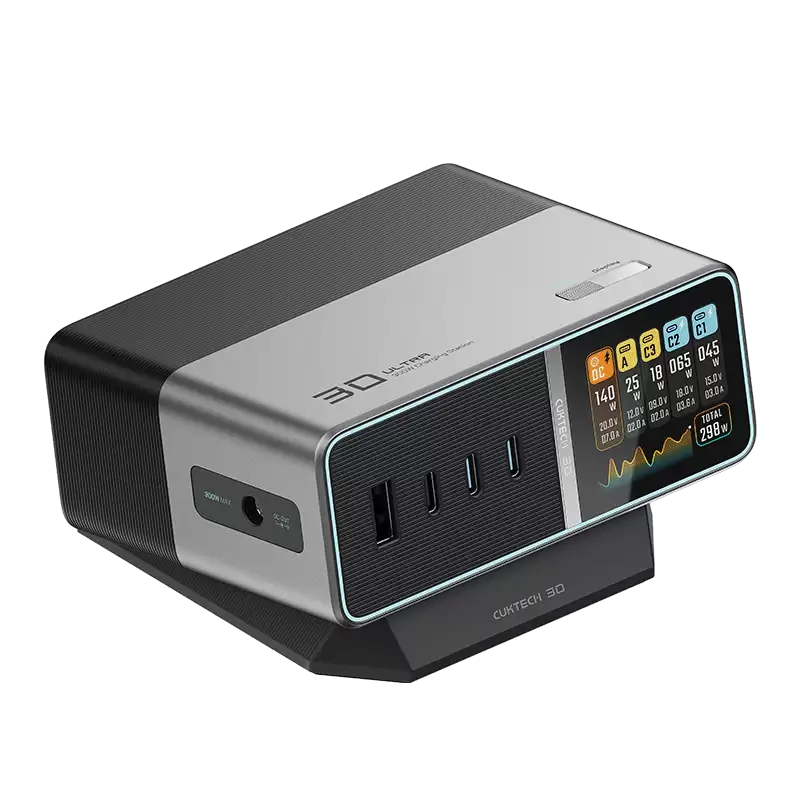 649 → 449 元:酷态科 30 号电能站 Ultra 新低,至高 300W + 1.83 英寸 IPS 屏