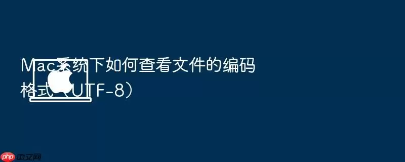 Mac系统下如何查看文件的编码格式(UTF-8)