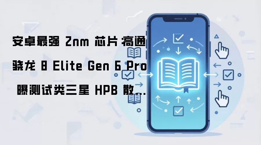 安卓最强 2nm 芯片:高通骁龙 8 Elite Gen 6 Pro 曝测试类三星 HPB 散热方案,但效果不如 Exynos