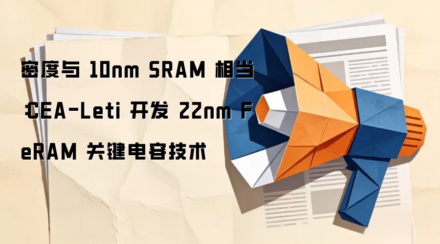密度与 10nm SRAM 相当:CEA-Leti 开发 22nm FeRAM 关键电容技术
