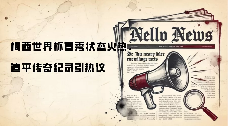 梅西世界杯首秀状态火热，追平传奇纪录引热议