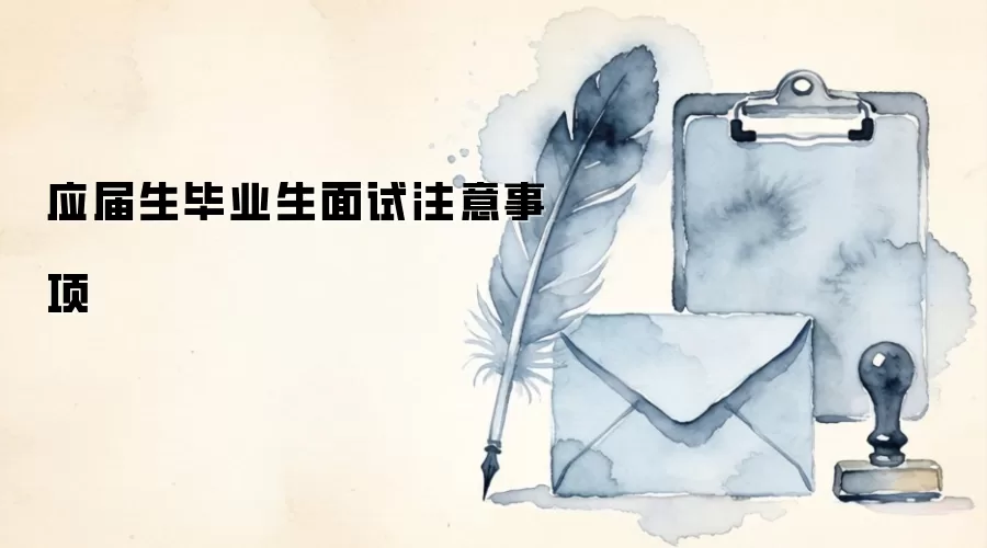 应届生毕业生面试注意事项
