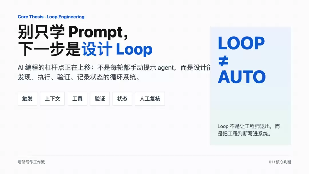 别只学 Prompt，下一步是设计 Loop