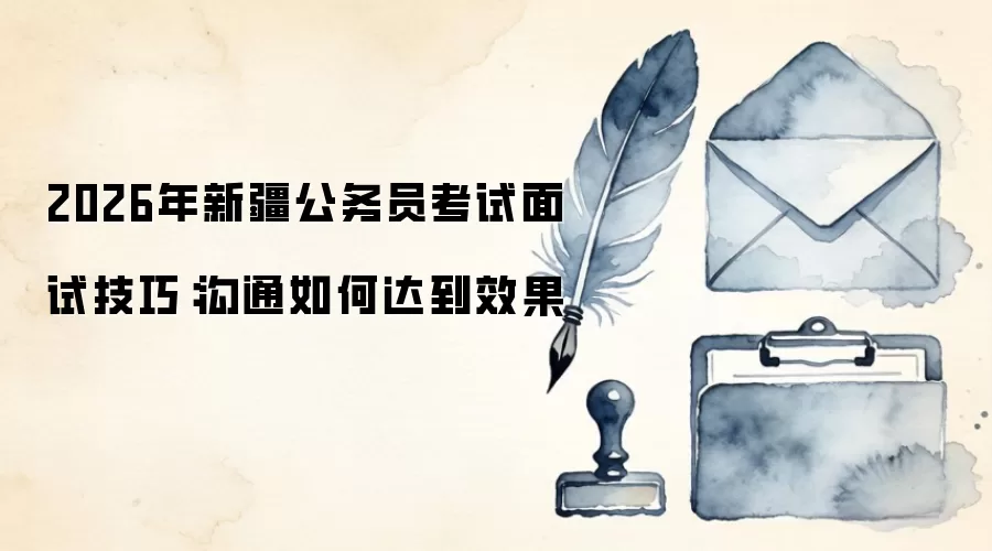2026年新疆公务员考试面试技巧:沟通如何达到效果
