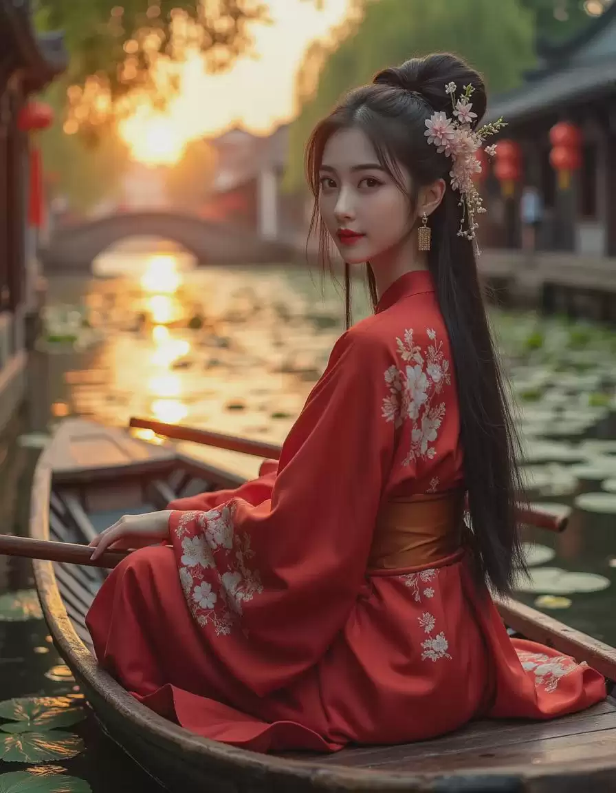 Flux【Lora模型】分享,古装国风美女写真AI一键生成