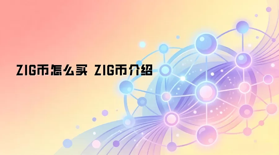 ZIG币怎么买 ZIG币介绍