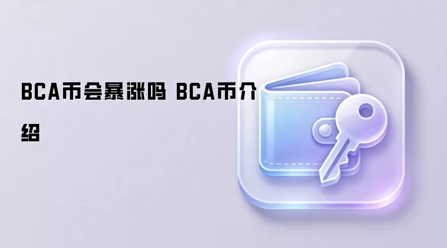 BCA币会暴涨吗 BCA币介绍