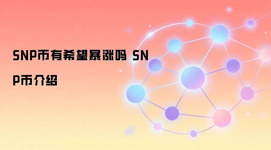 SNP币有希望暴涨吗 SNP币介绍