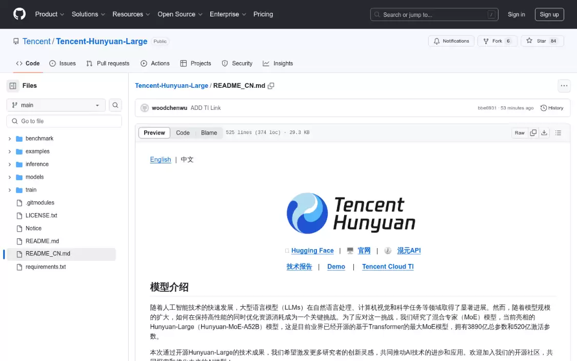 腾讯推出 Hunyuan-Large 大模型：389B 总参数，业界已开源基于 Transformer 的最大 MoE 模型