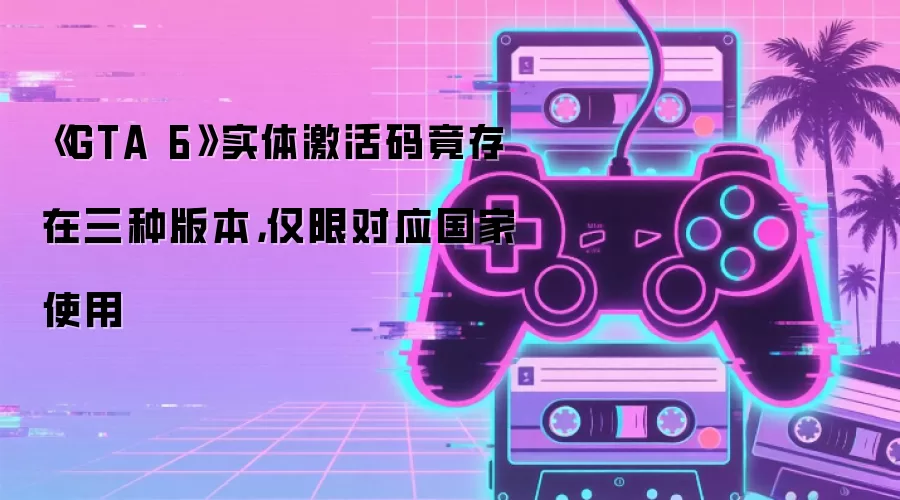 《GTA 6》实体激活码竟存在三种版本,仅限对应国家使用
