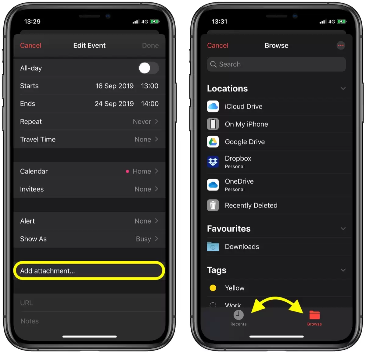 iOS 13 教程:如何在 iPhone 上的「日历」事件中添加附件? iOS 13 教程:如何在 iPhone 上的「日历」事件中添加附件?
