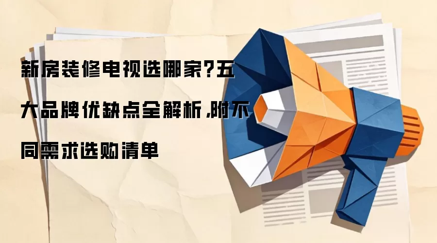 新房装修电视选哪家?五大品牌优缺点全解析,附不同需求选购清单