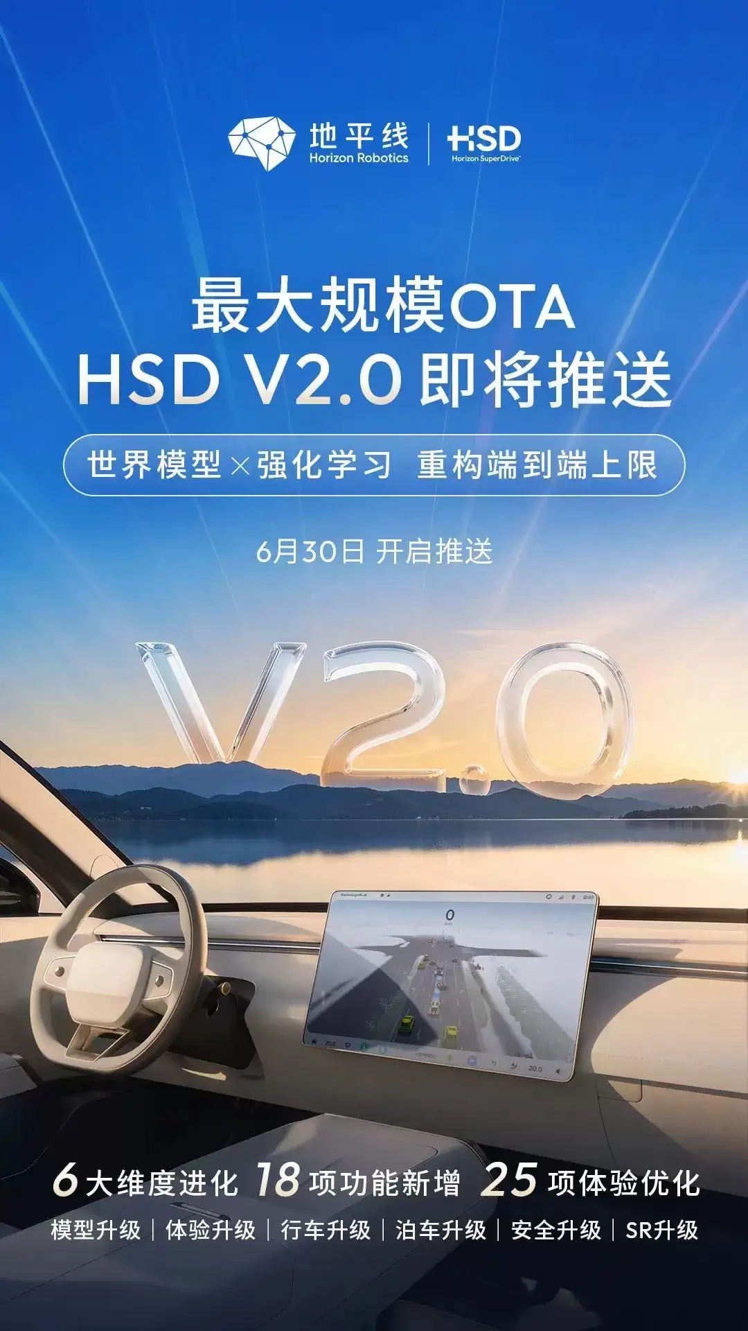 地平线发布辅助驾驶系统HSD V2.0：世界模型+端到端强化学习