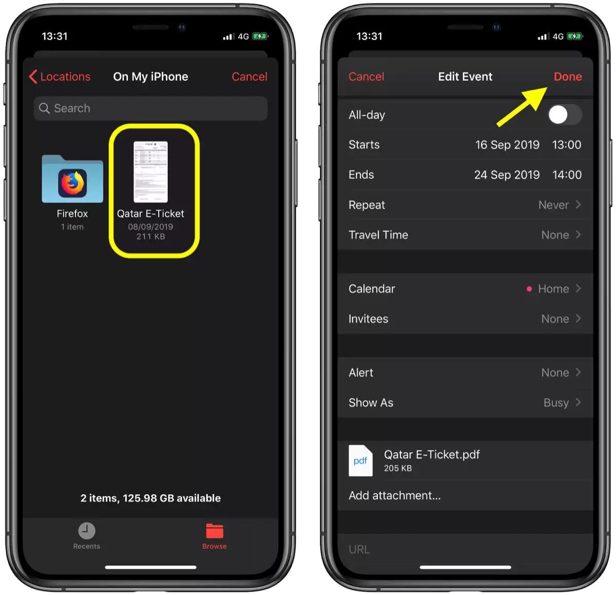 iOS 13 教程:如何在 iPhone 上的「日历」事件中添加附件? iOS 13 教程:如何在 iPhone 上的「日历」事件中添加附件?