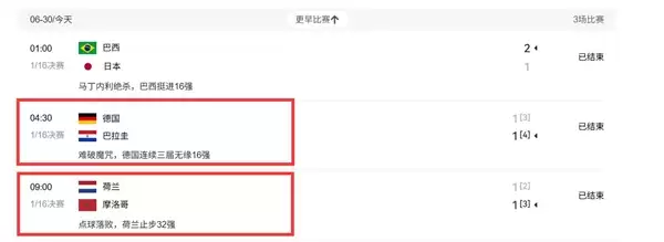 世界杯一天两场点球大战:荷兰德国淘汰出局