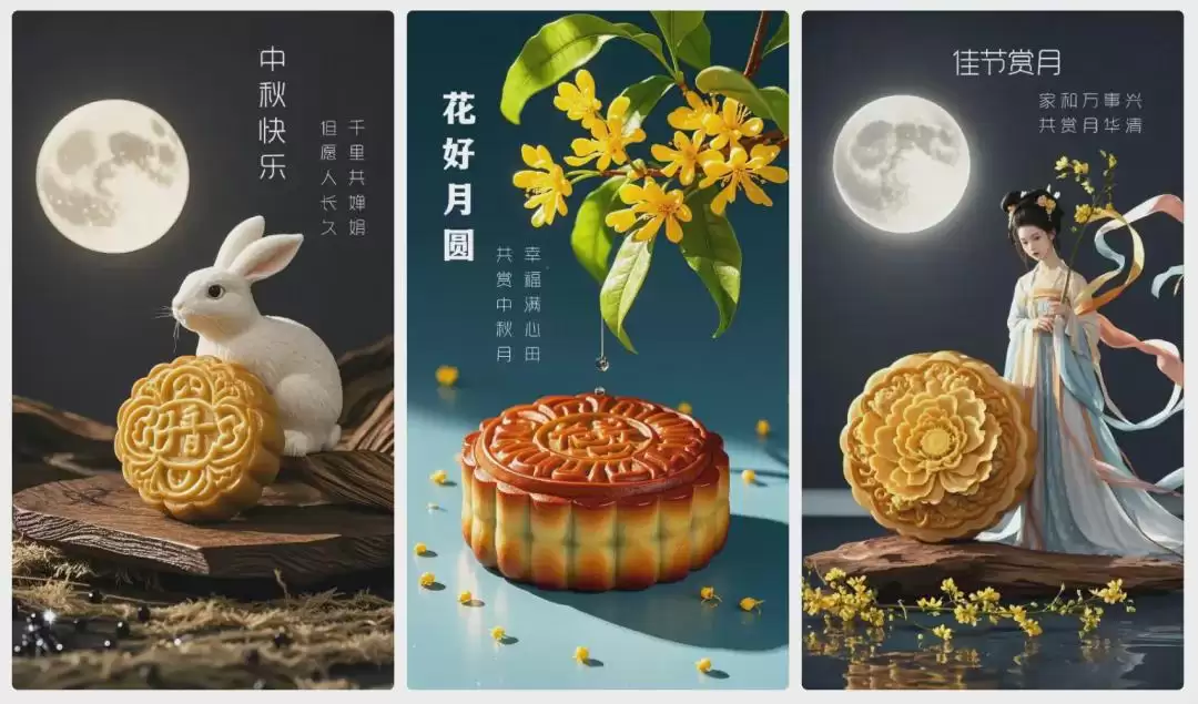 AI在线海报设计,用AI工具做中秋节日祝福海报
