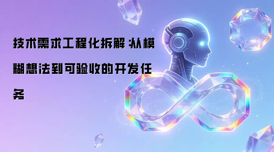 技术需求工程化拆解:从模糊想法到可验收的开发任务