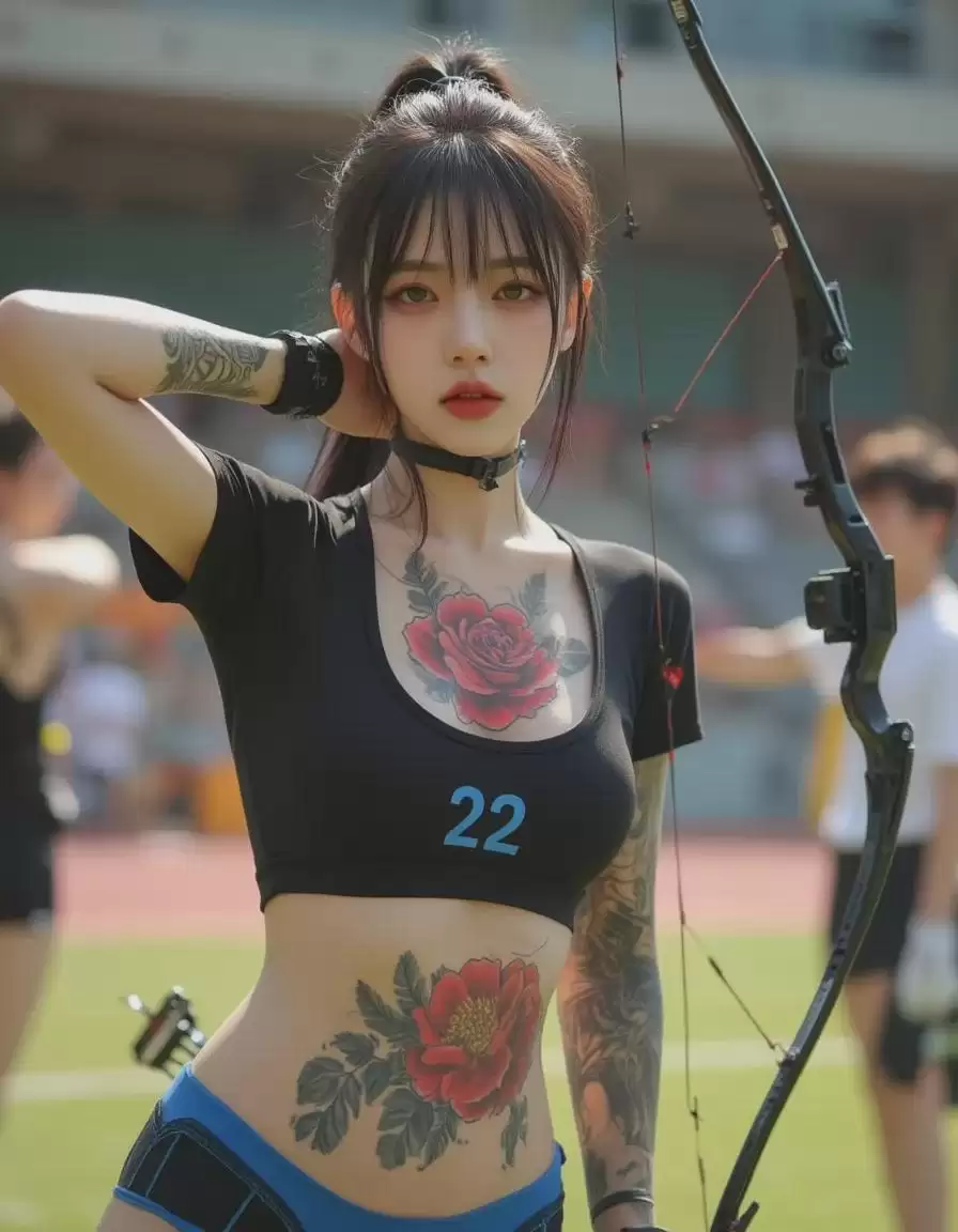 用AI绘图画出超真实的纹身小姐姐,一款以叛逆女孩纹身为主题的Flux LORA模型
