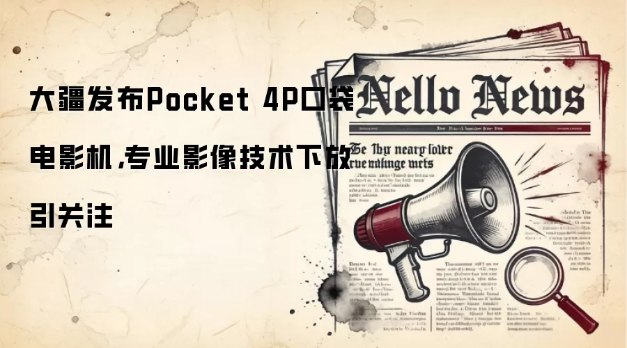 大疆发布Pocket 4P口袋电影机，专业影像技术下放引关注