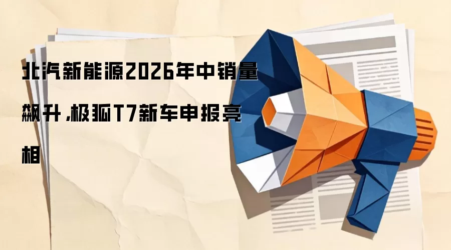 北汽新能源2026年中销量飙升,极狐T7新车申报亮相