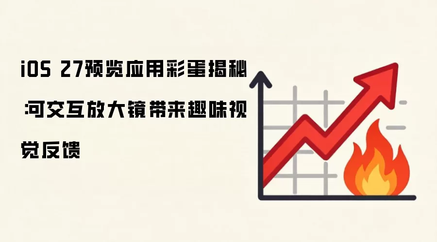 iOS 27预览应用彩蛋揭秘:可交互放大镜带来趣味视觉反馈