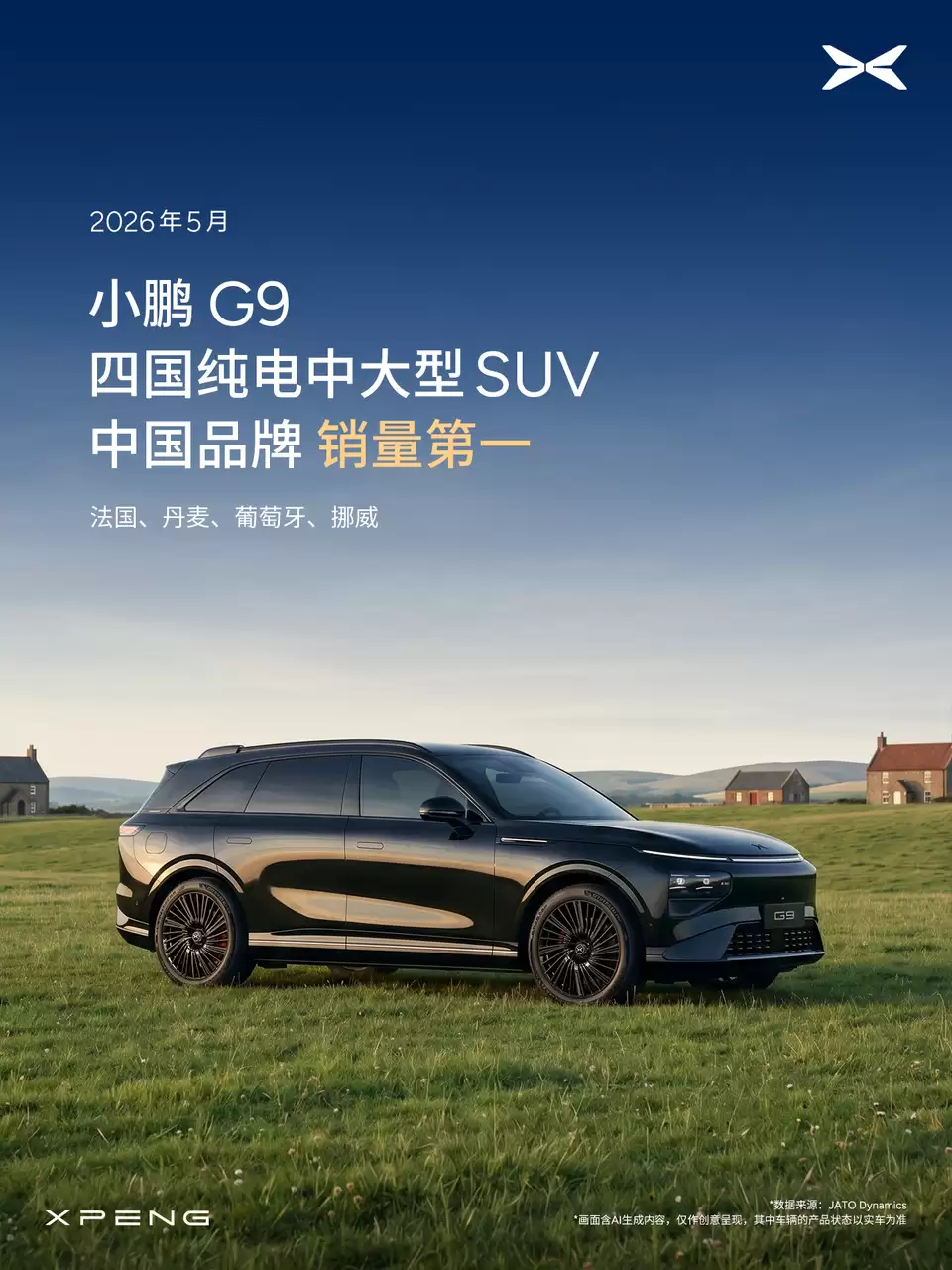 小鹏汽车6月交付40126台同比增长15.9%,第1万台小鹏GX下线